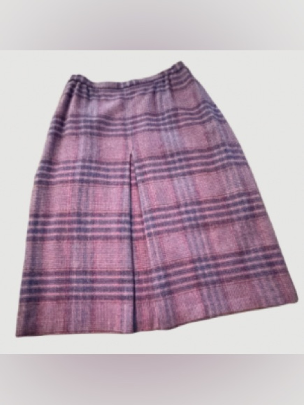 Vtg Paddle & Saddle Wool Plaid Skirt, ILGWU Union Made, USA (Late 70s/Early 80s)